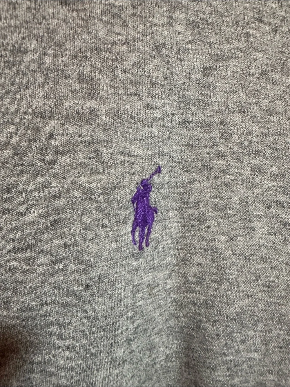 Vintage Men's Ralph Lauren Gray Polo Long Sleeve Polo Retro Y2K Sz XL